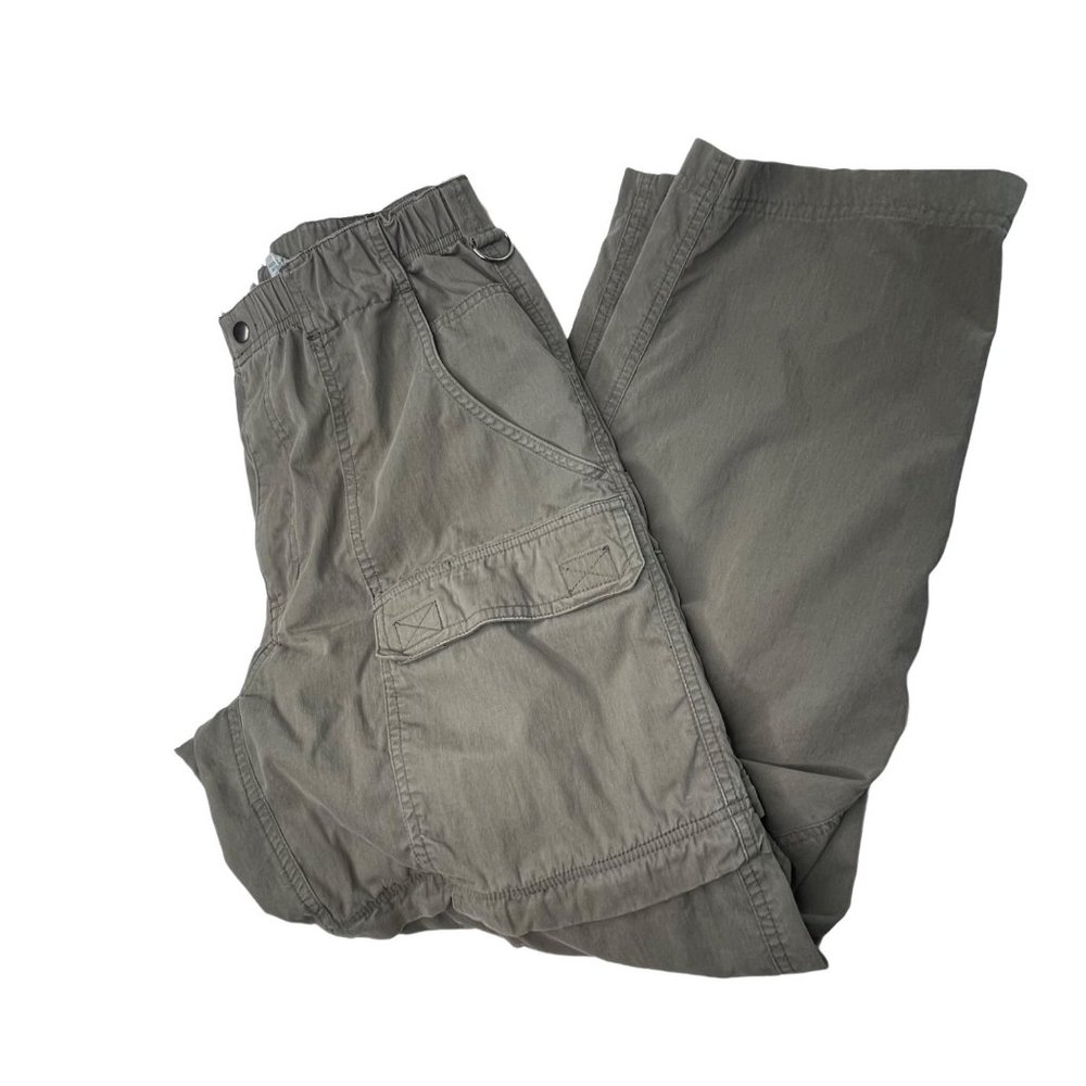 TravelSmith men’s size 32x32 khaki elastic waist zip ankle travel pants